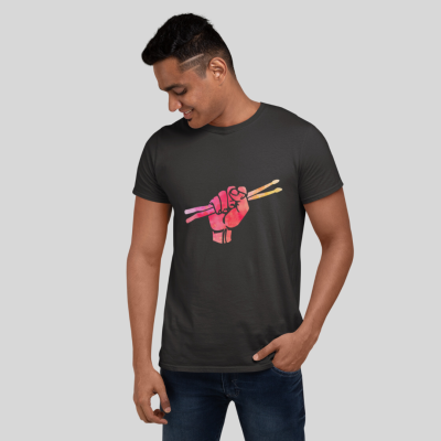 Drumsticks Power Fist Graphic T-Shirt